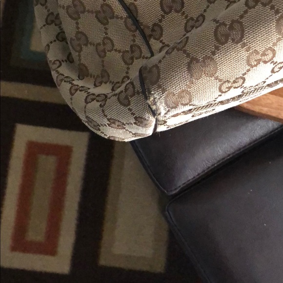 Genuine Gucci Sukey Chocolate Large Bag - Picture 6 of 6